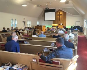 Congregation from rear